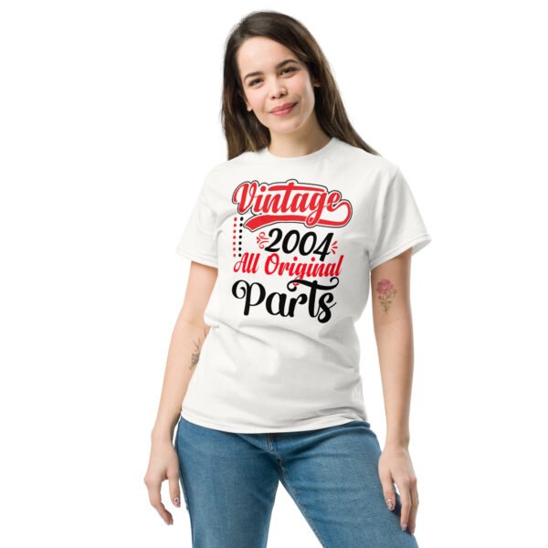 Vintage 2004 All Original Parts T-shirt Birthday Gift T Shirt - Image 4