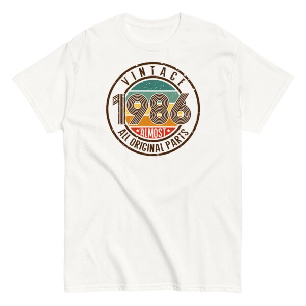 Vintage 1986 All Original Parts T-shirt 86 Birthday Tee - Image 17