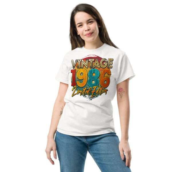 Vintage 1986 Limited Edition Birthday 86 T-shirt - Image 4