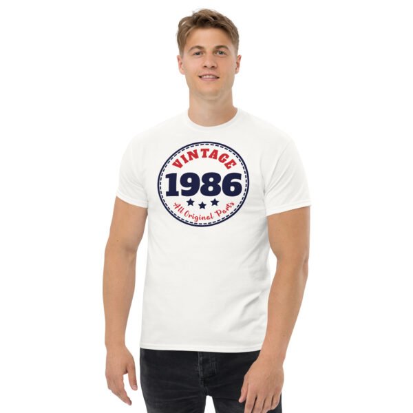 Vintage 1986 All Original Parts Retro T-shirt - Image 3