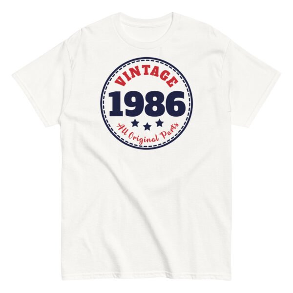 Vintage 1986 All Original Parts Retro T-shirt - Image 16