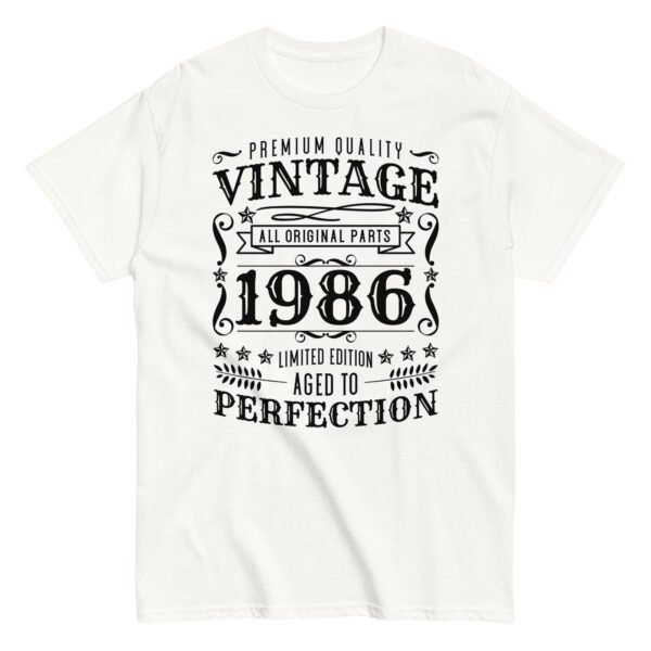 Vintage 1986 Aged To Perfection T-Shirt Birthday Gift - Image 14