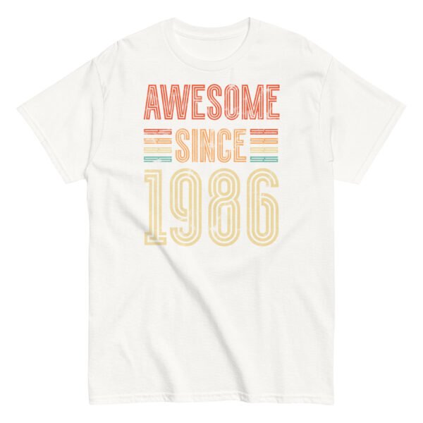 Awesome Since 1986 Retro Birthday Gift T-shirt - Image 17