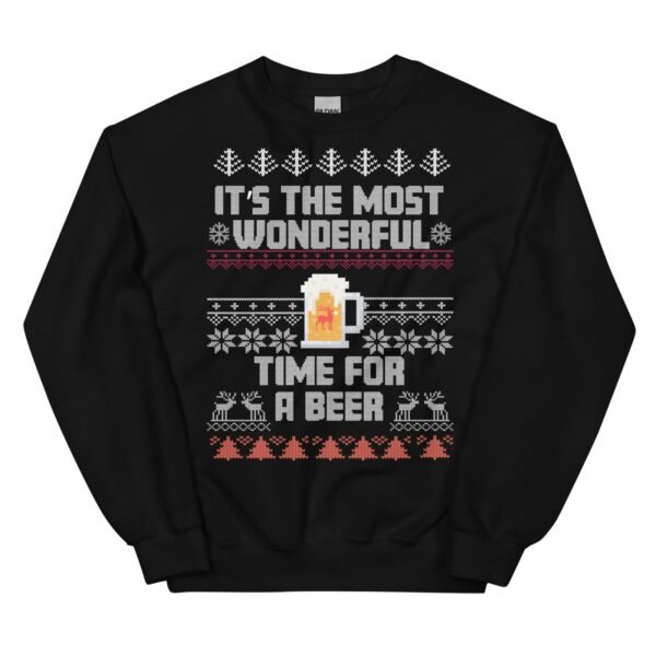 The Most Wonderful Time For A Beer Christmas Jumper Sweatshirt