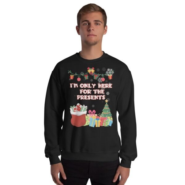 I’m Only Here For The Presents Jumper Christmas Jumper For Men - Image 2