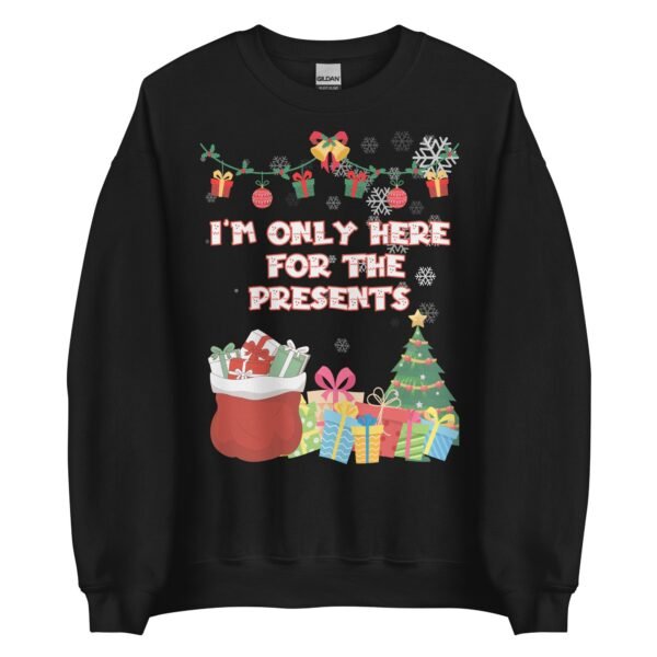 I’m Only Here For The Presents Jumper Christmas Jumper For Men - Image 4