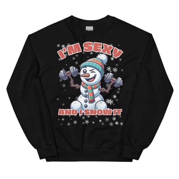 I’m Sexy And I Snow It Funny Christmas Jumper - Image 4
