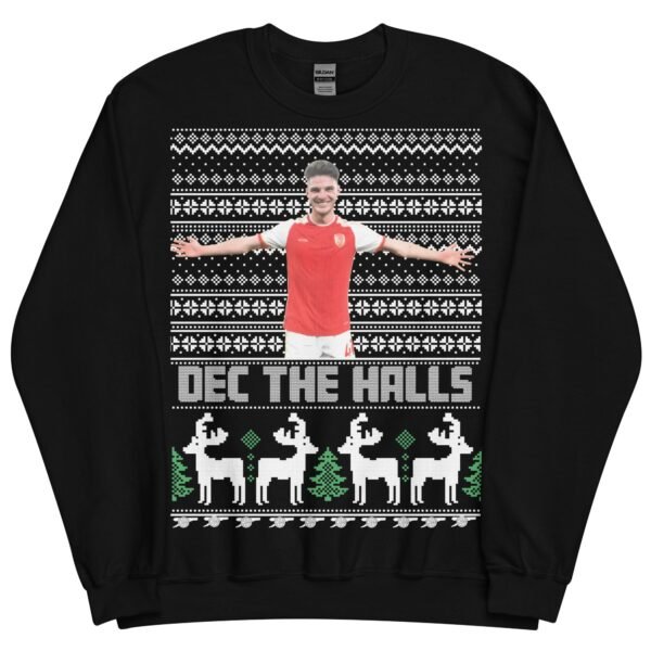 Declan Rice Christmas Jumper Dec The Halls Arsenal - Image 4