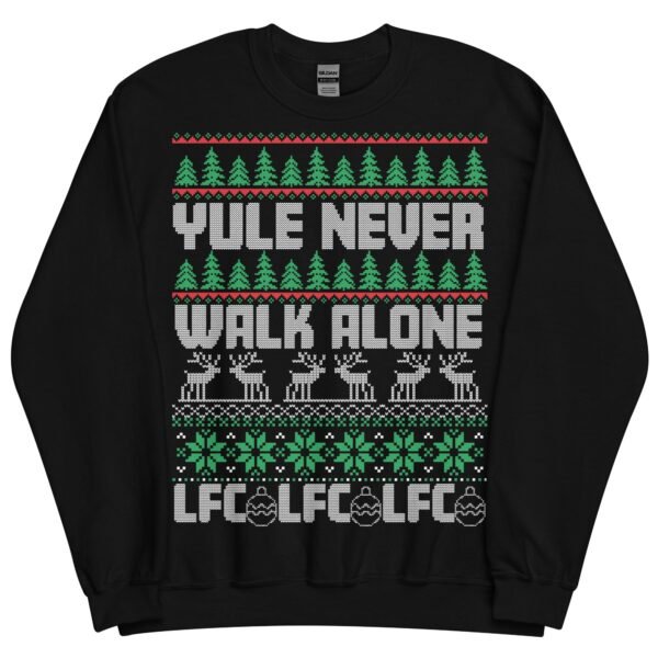 Liverpool Christmas Jumper Yule Never Walk Alone LFC - Image 3