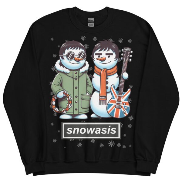 Snowasis Oasis Christmas Jumper Liam & Noel Gallagher Snowmen - Image 5