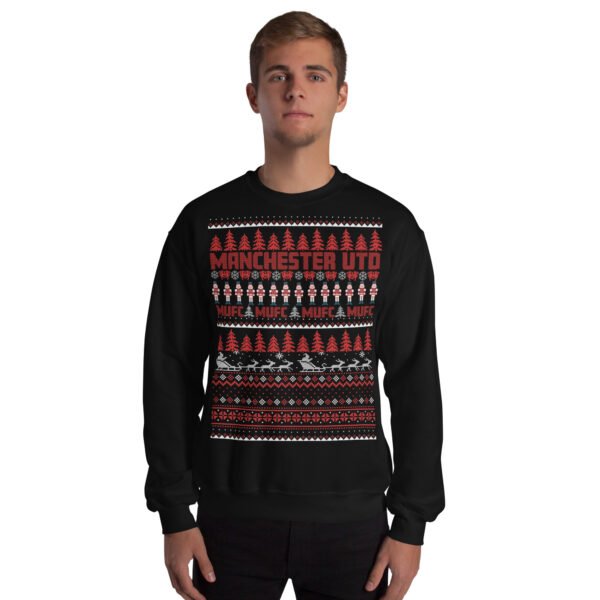 Manchester United Christmas Jumper Man U Sweatshirt - Image 4