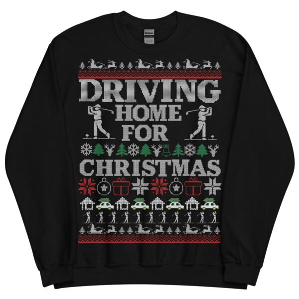 Golf Christmas Jumper Funny Driving Home For Christmas - Image 5