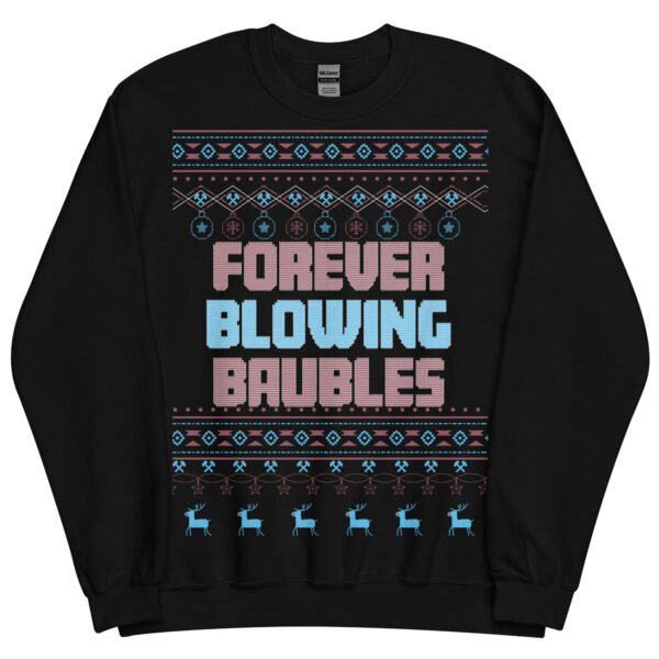 Forever Blowing Baubles West Ham Christmas Jumper Sweatshirt - Image 4