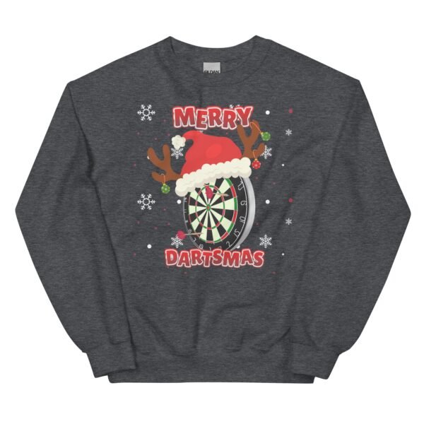Merry Dartsmas Christmas Jumper Darts Sweatshirt - Image 7