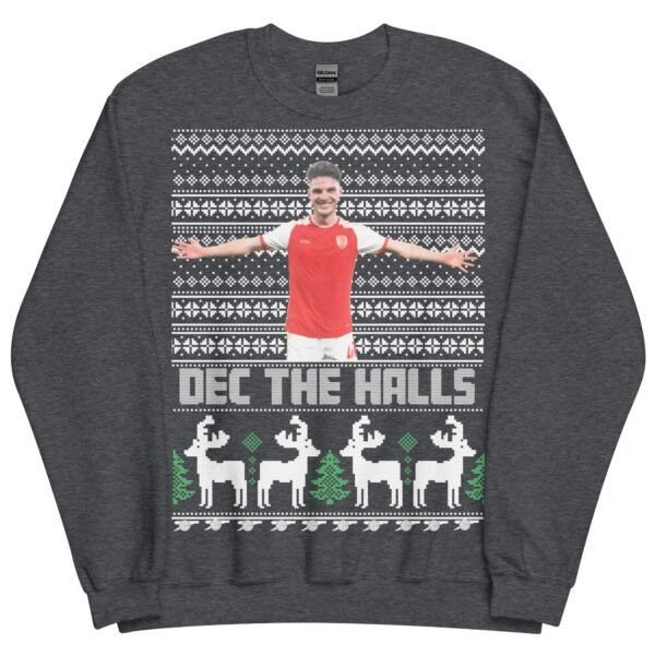 Declan Rice Christmas Jumper Dec The Halls Arsenal - Image 7