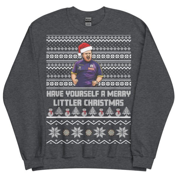Luke Littler Christmas Jumper – Funny Luke “The Nuke” Darts Xmas Jumper - Image 8