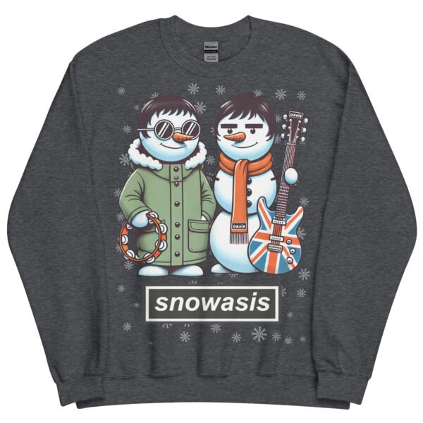 Snowasis Oasis Christmas Jumper Liam & Noel Gallagher Snowmen - Image 8