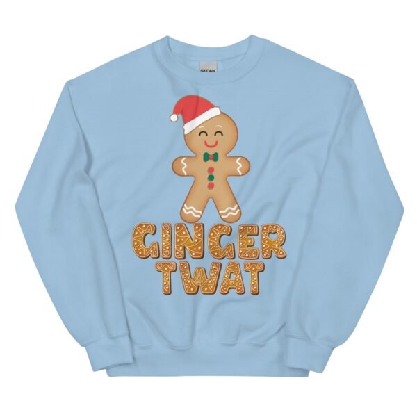 Ginger Twat Christmas Jumper Sweatshirt Gingerbread Man - Image 6