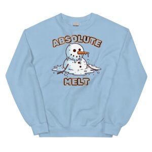 Absolute Melt Christmas Jumper Sweatshirt Funny Snowman