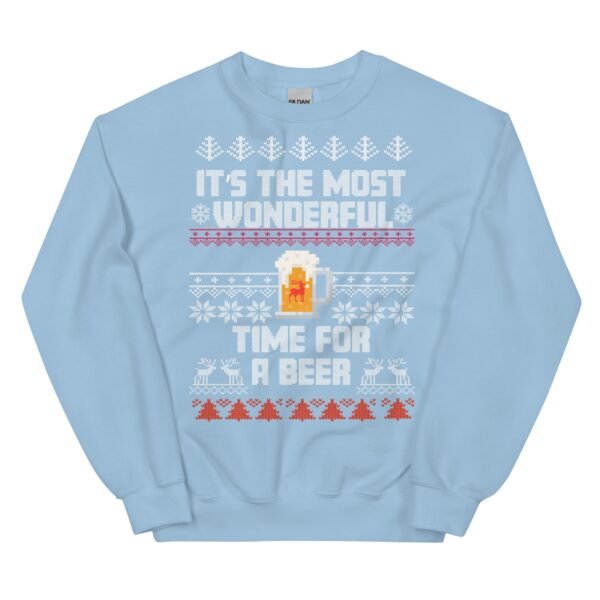 The Most Wonderful Time For A Beer Christmas Jumper Sweatshirt - Image 6