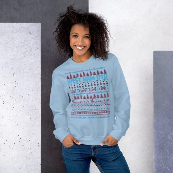 West Ham Christmas Jumper Fun Hammers Christmas Top - Image 3