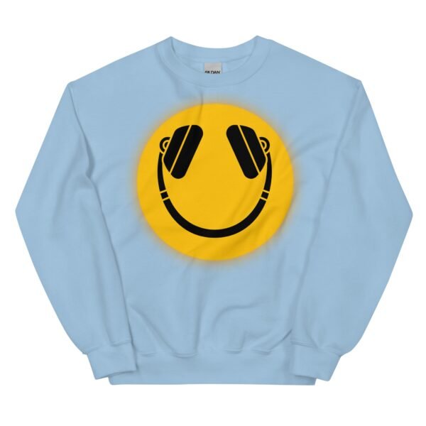 Smiley Face DJ Headphones Sweatshirt - Image 7