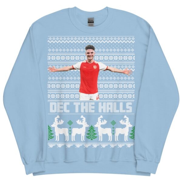Declan Rice Christmas Jumper Dec The Halls Arsenal - Image 9