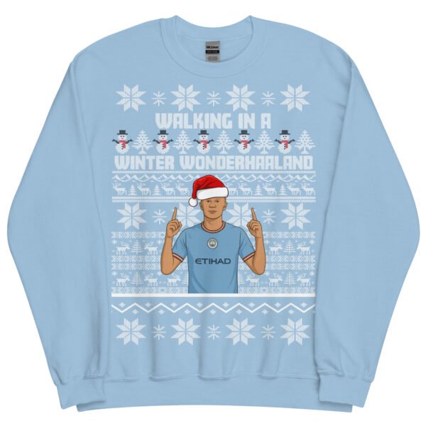 Erling Haaland Christmas Jumper Walking in a Winter Wonderhaaland
