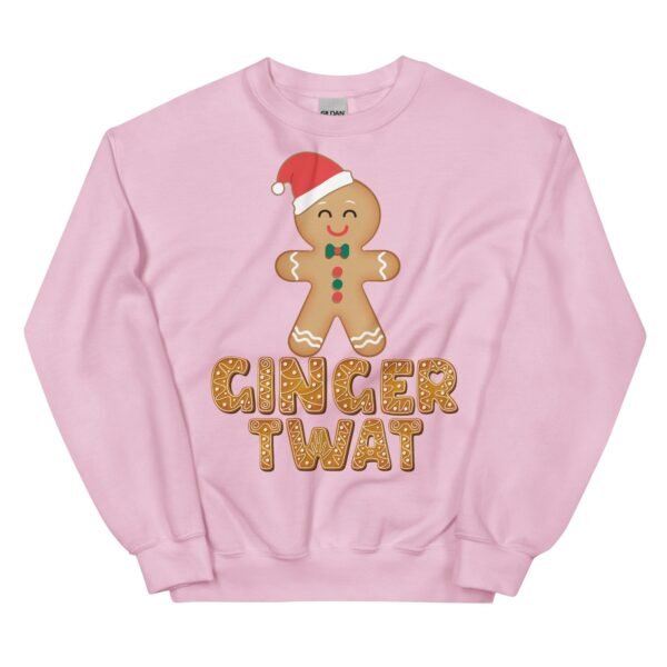 Ginger Twat Christmas Jumper Sweatshirt Gingerbread Man - Image 8