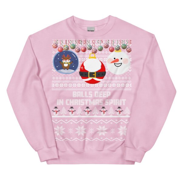 Balls Deep In Christmas Spirit Christmas Jumper - Image 11