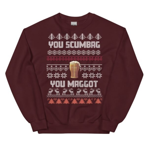 You Scumbag You Maggot Christmas Jumper Funny Pogues - Image 3