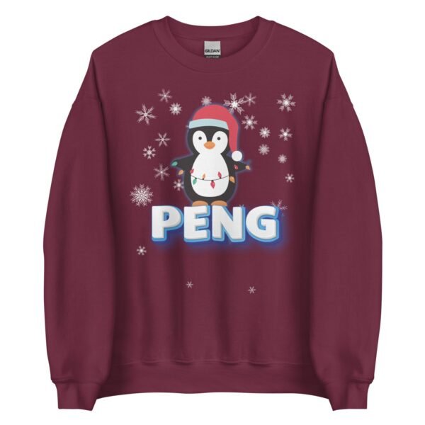 PENG – Penguin Christmas Jumper Sweatshirt - Image 5