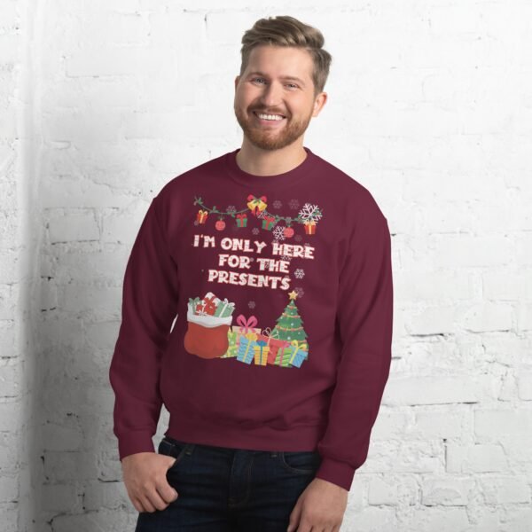 I’m Only Here For The Presents Jumper Christmas Jumper For Men - Image 3