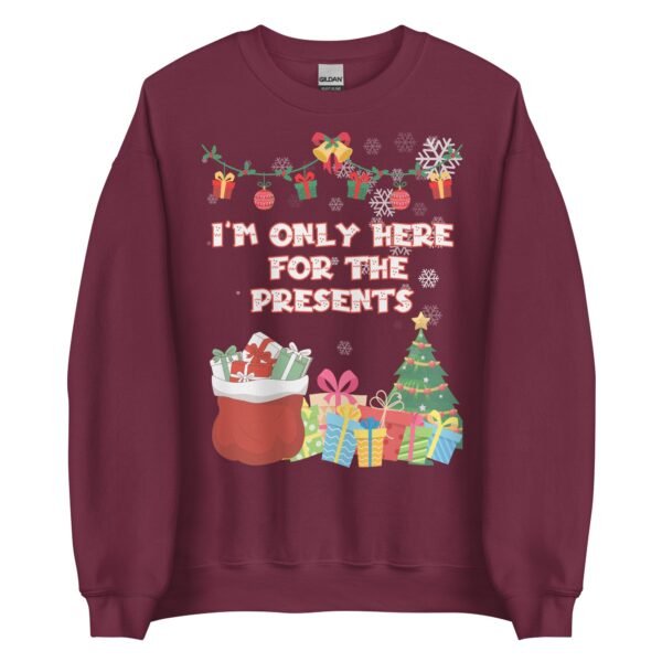 I’m Only Here For The Presents Jumper Christmas Jumper For Men - Image 6