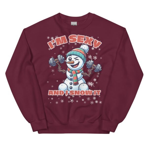 I’m Sexy And I Snow It Funny Christmas Jumper - Image 6
