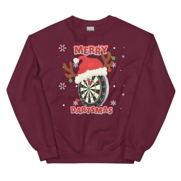 Merry Dartsmas Christmas Jumper Darts Sweatshirt - Image 5