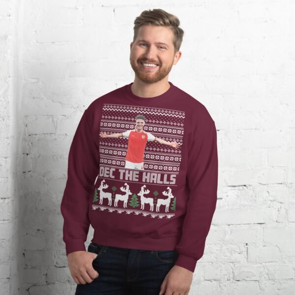 Declan Rice Christmas Jumper Dec The Halls Arsenal - Image 3