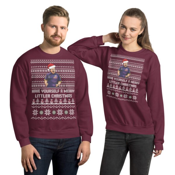 Luke Littler Christmas Jumper – Funny Luke “The Nuke” Darts Xmas Jumper - Image 3