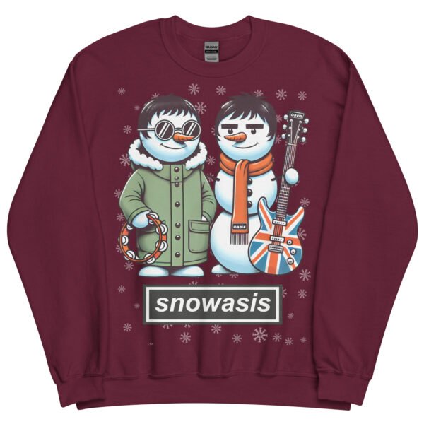 Snowasis Oasis Christmas Jumper Liam & Noel Gallagher Snowmen - Image 7