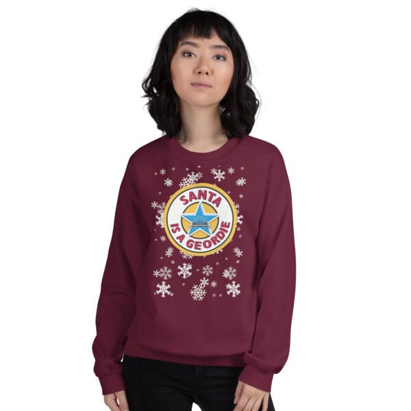 Santa Is A Geordie Christmas Jumper - Image 3