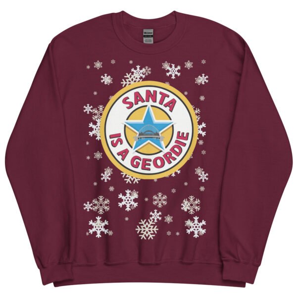Santa Is A Geordie Christmas Jumper - Image 6