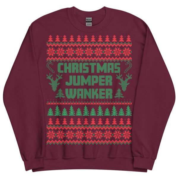 Christmas Jumper Wanker Funny Rude Christmas Jumpers - Image 6