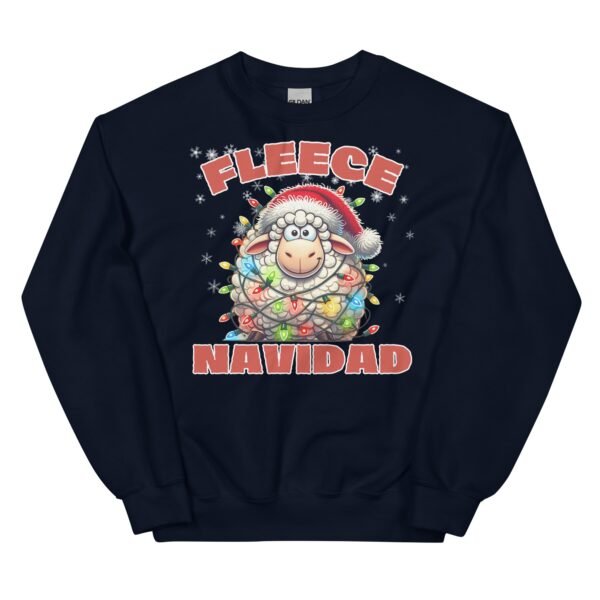 Fleece Navidad Christmas Jumper Sweatshirts Feliz Navidad - Image 3