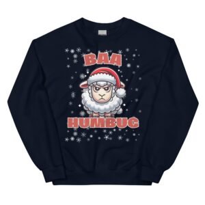 Baa Humbug Christmas Jumper Day Funny Christmas Sweatshirt