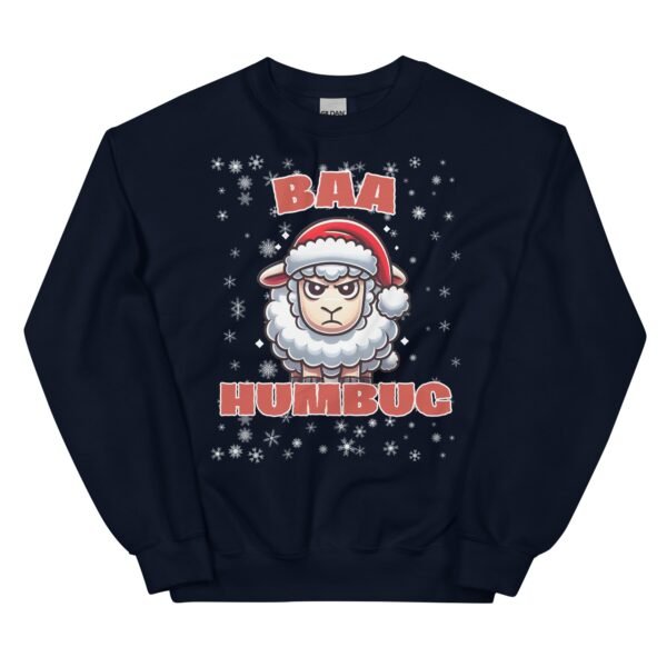 Baa Humbug Christmas Jumper Day Funny Christmas Sweatshirt