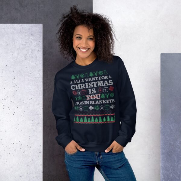 All I Want For Christmas Is Pigs In Blankets Christmas Jumper - Image 2