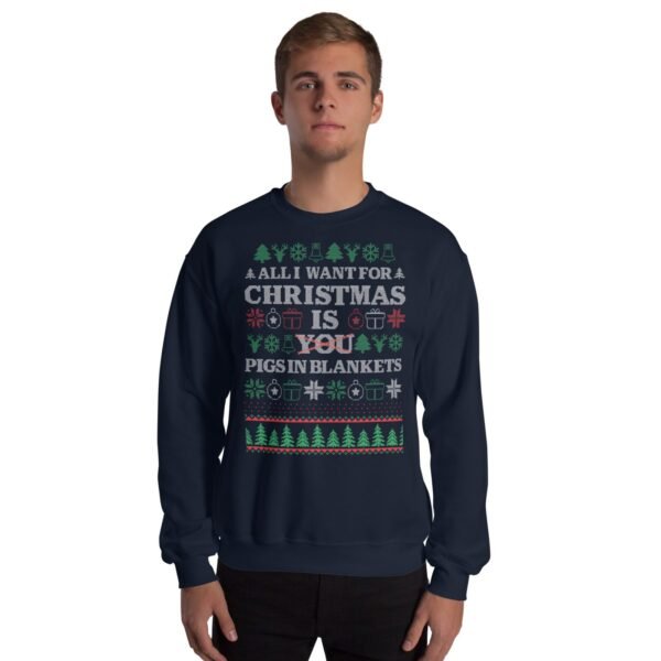 All I Want For Christmas Is Pigs In Blankets Christmas Jumper - Image 4