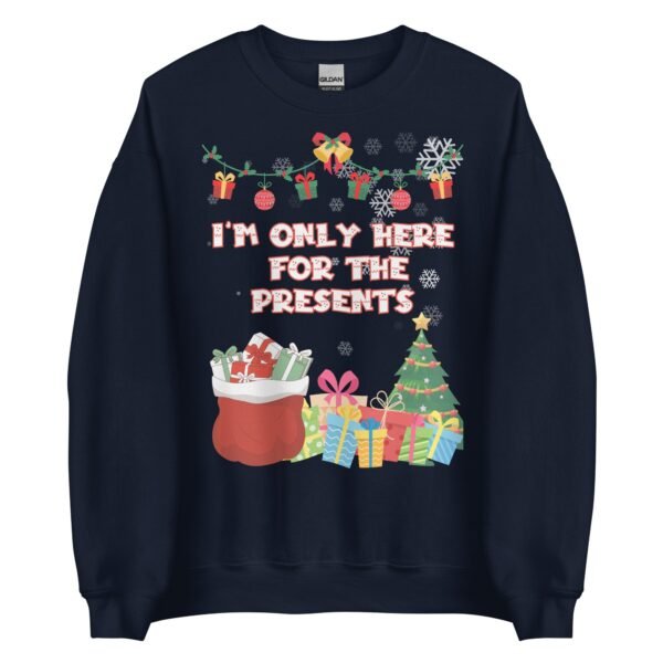 I’m Only Here For The Presents Jumper Christmas Jumper For Men - Image 5