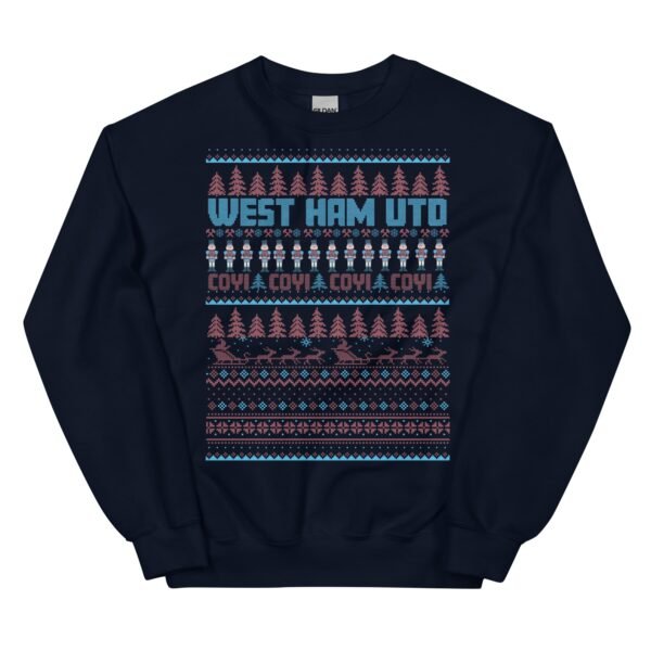 West Ham Christmas Jumper Fun Hammers Christmas Top - Image 7