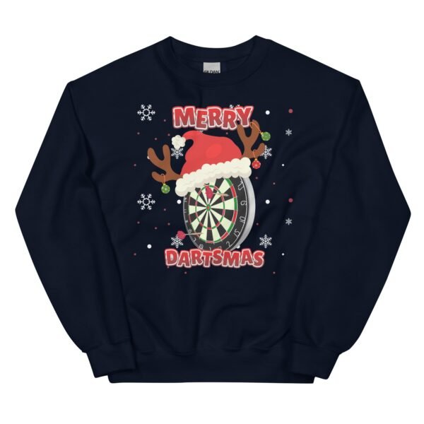 Merry Dartsmas Christmas Jumper Darts Sweatshirt - Image 4
